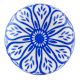Blue Daisy Flat Ceramic Wine Bottle Stopper